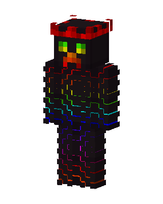 Black Glowing Villain Minecraft skin