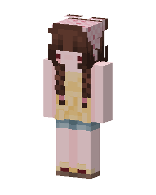 Pink Dress Girl Minecraft pink skin