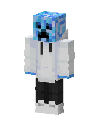 Ice Creeper Hoodie Minecraft skin