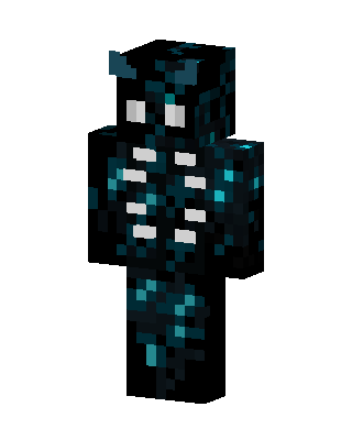 Black Glowing Villain Boy Minecraft mob skin