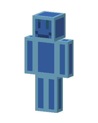 Blue Slime Buddy skin, 3D preview
