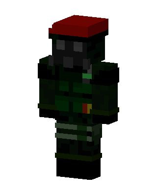 Red Beret Soldier Minecraft skin