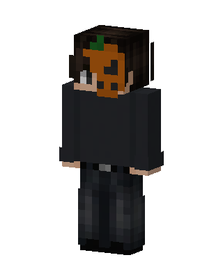 Black Player Boy skin, 3D preview