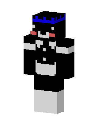 Maid Enderman skin, 3D preview