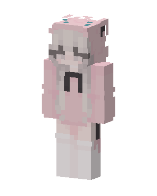 Pink Bunny Girl Minecraft skin