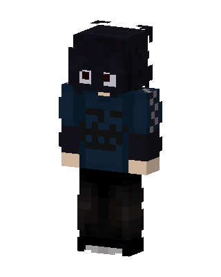 Black Player Boy skin, 3D preview