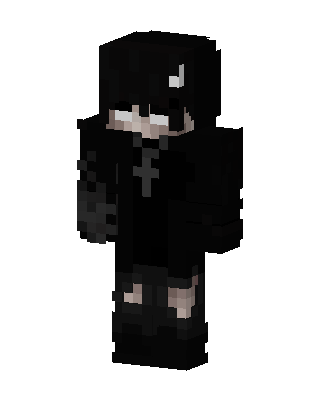 Black Ninja Boy skin, 3D preview