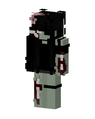 Black Player Girl skin, 3D preview