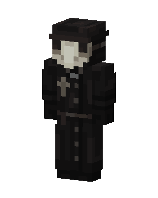 Black Villain Boy Minecraft goth skin