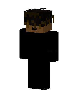Black Player Boy skin, 3D preview