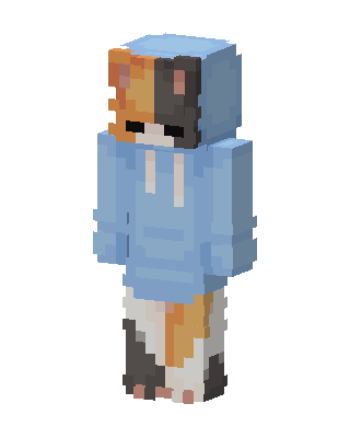 Calico Hoodie skin, 3D preview