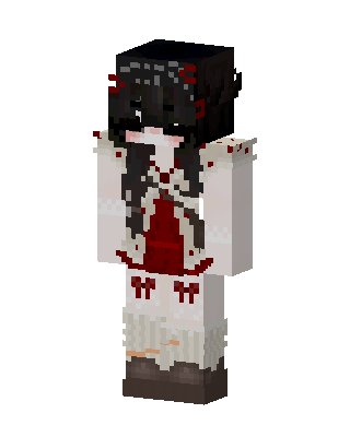 White Hero Girl skin, 3D preview