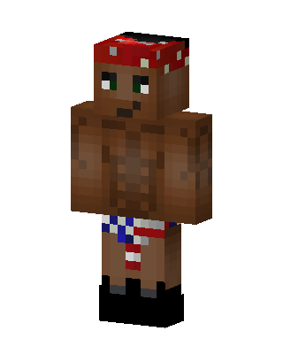 Red Bandana Brawler Minecraft skin