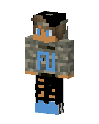 Camo Hoodie Boy skin, 3D preview