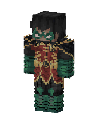 Damian Wayne Robin skin, 3D preview