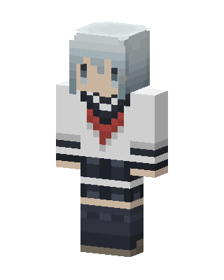 White Student Girl Minecraft white skin