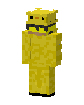 Golden Freddy skin, 3D preview