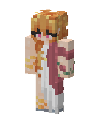 Blindfolded Robe Girl skin, 3D preview