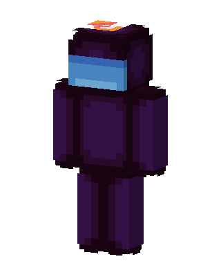Purple Crewmate skin, 3D preview