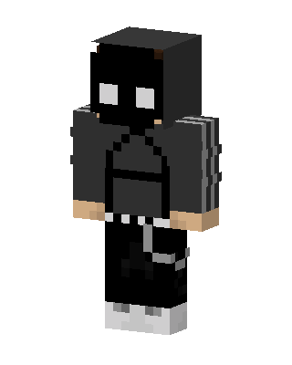 Black Villain Boy skin, 3D preview