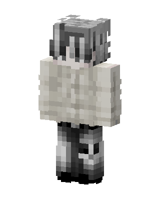 Monochrome Hoodie skin, 3D preview