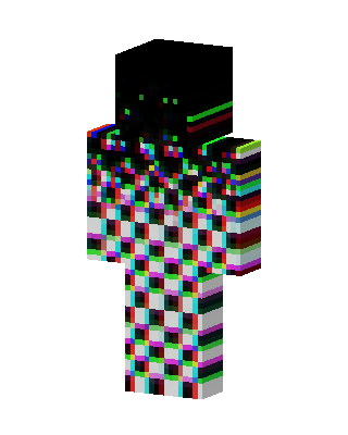 Glitch Static skin, 3D preview