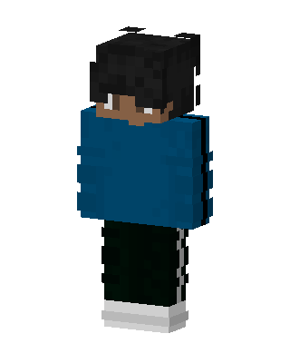 Blue Sweater Guy skin, 3D preview