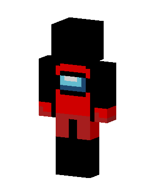 Among Us Crewmate skin, 3D preview