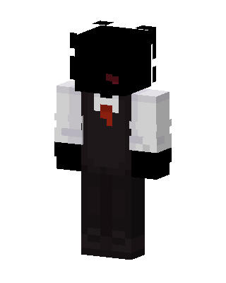 Black Villain Boy Minecraft goth skin