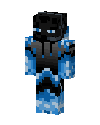 Blue Masked Hero Boy skin, 3D preview