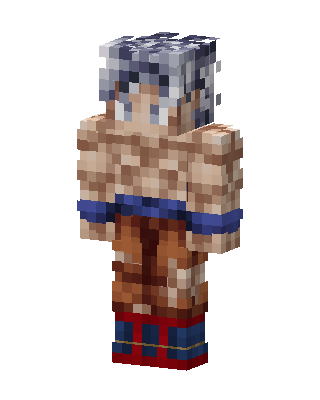 Ultra Instinct Goku skin, 3D preview