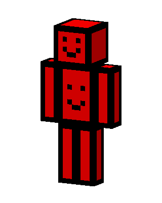 Red Mob Boy skin, 3D preview