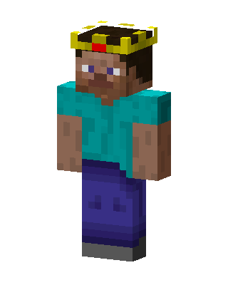 Teal King skin, 3D preview