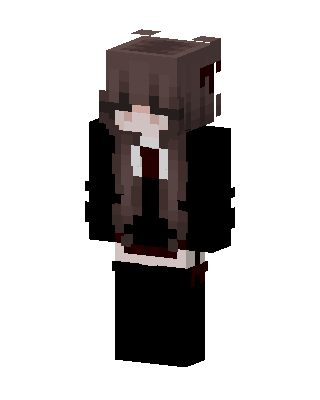 Brown Student Girl skin, 3D preview