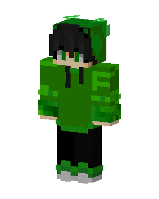 Green Player Boy skin, 3D preview