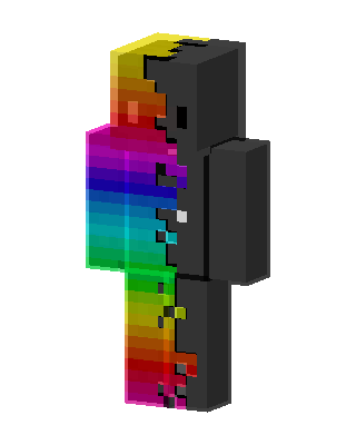 Rainbow Split skin, 3D preview