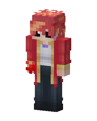 Red Coat Rose skin, 3D preview