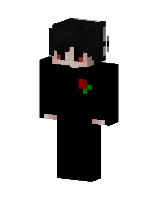 Rose Suit Boy skin, 3D preview