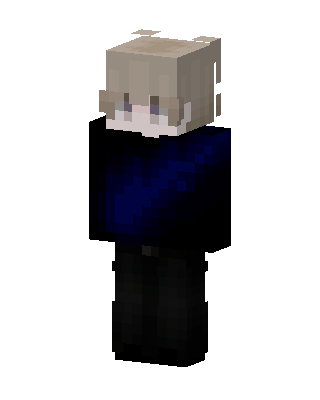Navy Hoodie Boy skin, 3D preview