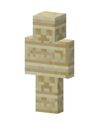 Sandstone Creeper skin, 3D preview
