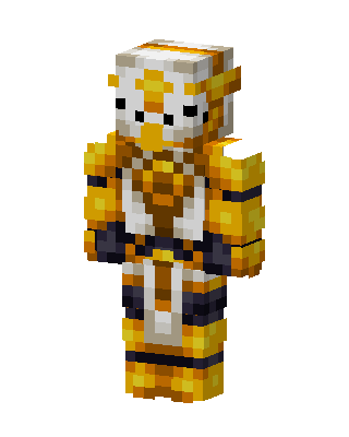 Golden Skull Knight skin, 3D preview