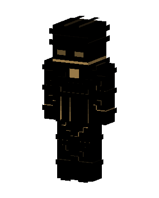 Golden Shadow Minecraft skin