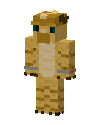 Tan Lizard Hat Minecraft skin