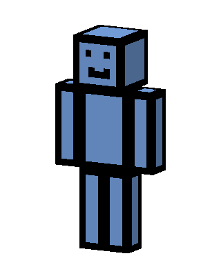 Blue Mob Boy Minecraft blue skin