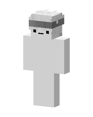 White Blindfold Guy skin, 3D preview