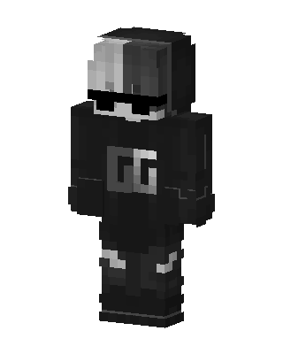 Black Masked Villain Boy skin, 3D preview