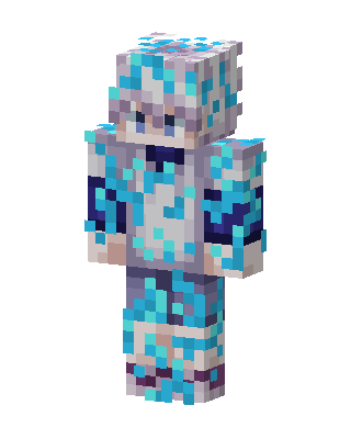 Cyan Cutie Minecraft Christmas skin