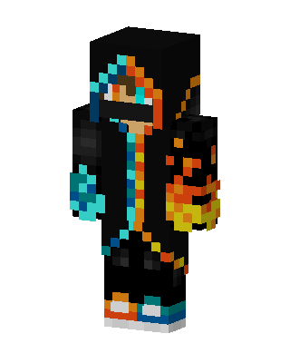 Flame Hoodie skin, 3D preview