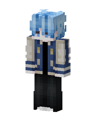 Blue Varsity Boy skin, 3D preview