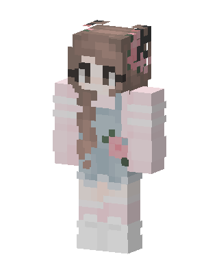 Rosy Overalls skin, 3D preview